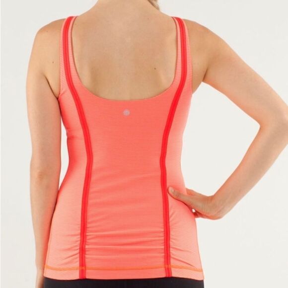LULULEMON Wholehearted Tank top Tonka Stripe Flare women’s size 8 - Picture 4 of 9